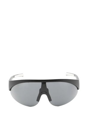 Moncler Eyewear matte-frame shield sunglasses - Black