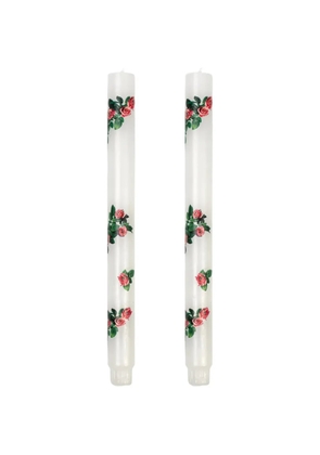 Seletti Toiletpaper Roses stem candles set of 2 - White