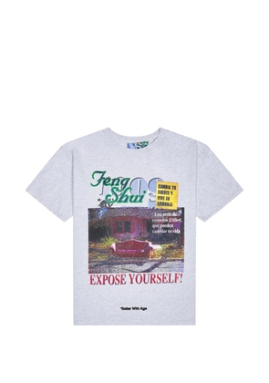 Better with Age Exposé graphic-print T-shirt - Grey