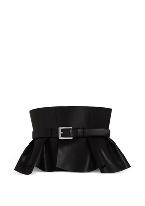 Karl Lagerfeld corset peplum belt - Black