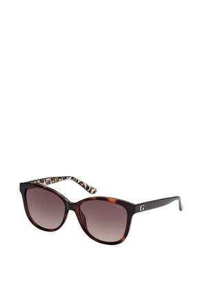 GUESS USA tortoiseshell-effect cat-eye sunglasses - Brown