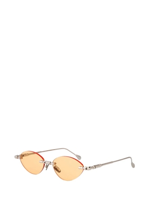 Kuboraum Maske H65 geometric-frame sunglasses - Orange