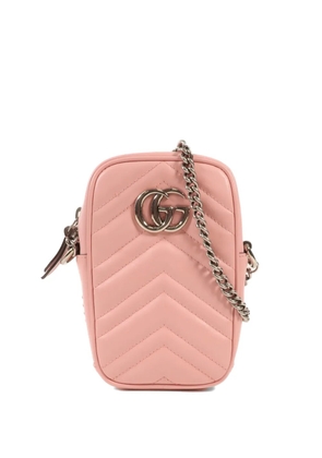 Gucci Pre-Owned GG Marmont matelassé leather shoulder bag - Pink