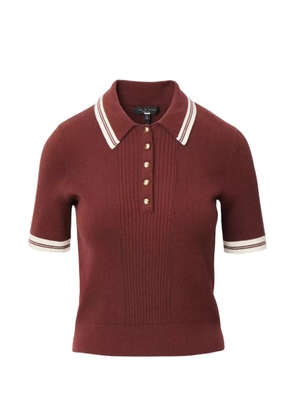 rag & bone Laurie tipped polo shirt - Brown