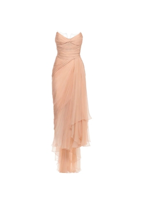 Maria Lucia Hohan Jolie lace-trimmed pleated dress - Pink