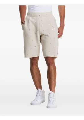 Champion Reverse Weave paint-splatter shorts - Neutrals