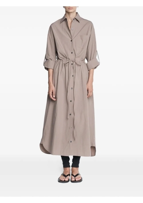 Maria McManus drawstring midi shirt dress - Neutrals