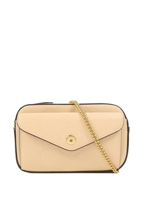 Gucci Pre-Owned GG-embossed leather crossbody bag - Neutrals