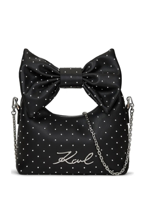 Karl Lagerfeld K/Soiree Signature bow crossbody bag - Black