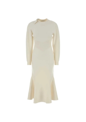 Givenchy bow-detail fluted midi dress - White
