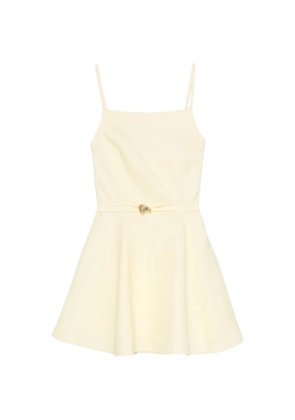 Maje belted flared dress - Yellow