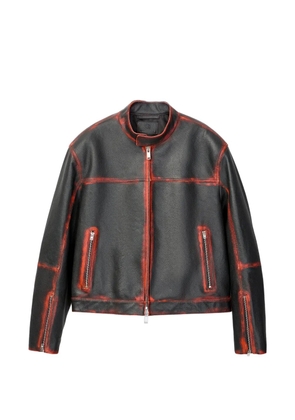 CamperLab smooth leather jacket - Black