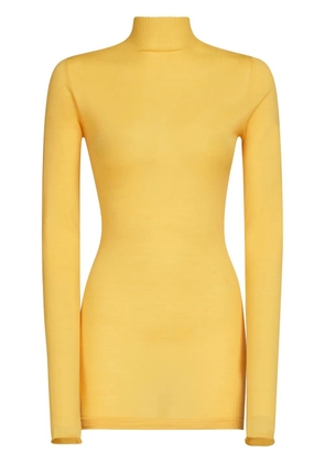 Marni high-neck ribbed jumper - Yellow