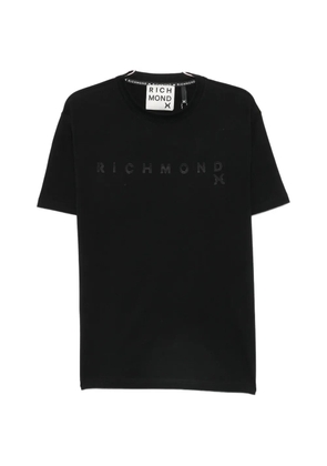 John Richmond logo-embroidered T-shirt - Black