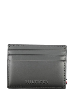 Tommy Hilfiger logo leather card holder - Grey