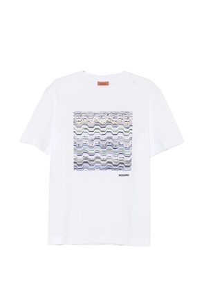 Missoni zigzag-embellishment T-shirt - White