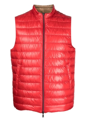 Herno reversible two-tone waistcoat - Red