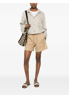 Herno hooded drawstring jacket - Neutrals