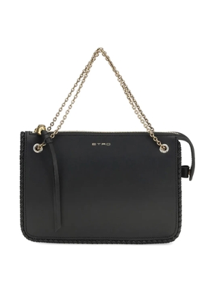ETRO braided-trim leather crossbody bag - Black