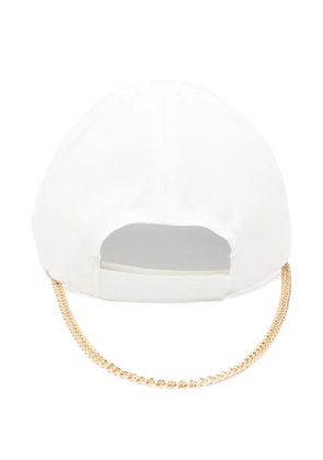 LIU JO rhinestone-embellished chain-detail baseball cap - White