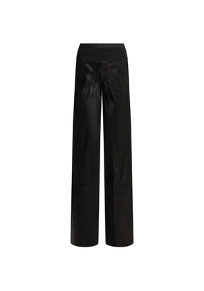 Rick Owens ribbed-waistband panelled trousers - Black