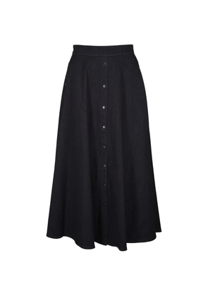 Akris Punto button-front a-line skirt - Blue