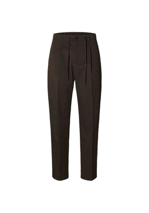 SELECTED buttoned trousers - Brown