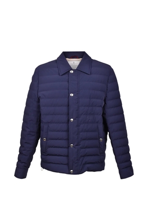 Brunello Cucinelli quilted down puffer jacket - Blue