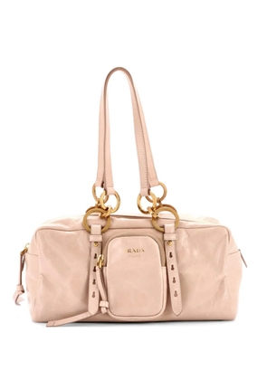 Prada Pre-Owned Dangle Top Handle Bag Leather Medium satchel - Pink