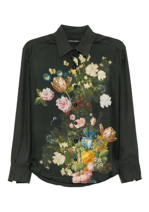 Cynthia Rowley silk floral printed shirt - Grey