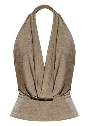 MISBHV draped-detail blouse - Neutrals