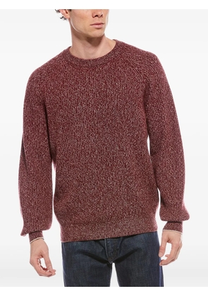 Brunello Cucinelli marled raglan-sleeve sweater - Red
