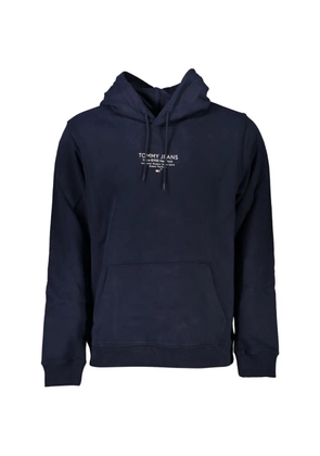 Tommy Jeans logo-print kangaroo-pocket hoodie - Blue