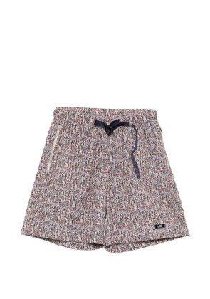 LC23 floral-print belt-strap shorts - Pink