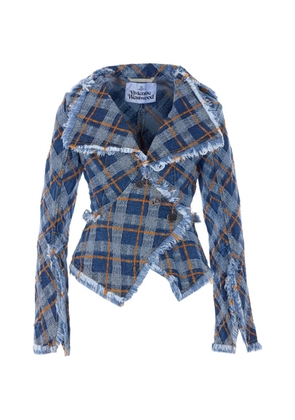Vivienne Westwood Worth More frayed jacket - Blue