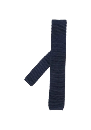 Brunello Cucinelli knitted silk tie - Blue