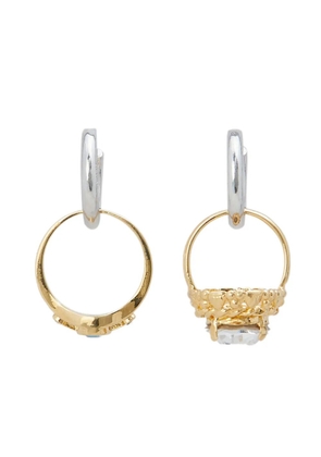 Marni finger-ring hoop earrings - Gold