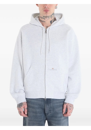 Carhartt WIP logo-embroidered zip-up hoodie - Grey