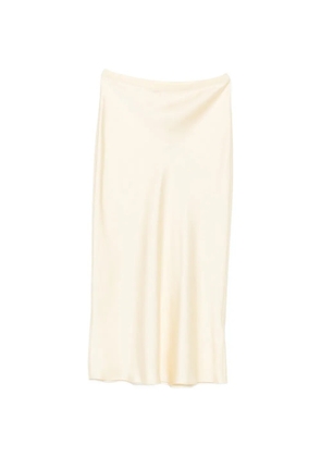 ANINE BING Bar silk midi skirt - Yellow