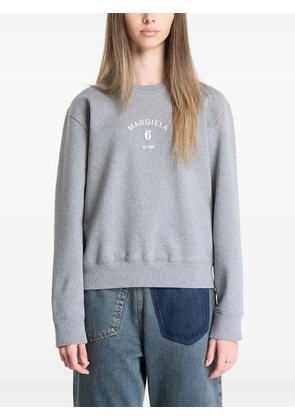 MM6 Maison Margiela logo-print sweatshirt - Grey