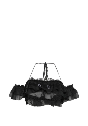 Ermanno Scervino ruffled halterneck top - Black