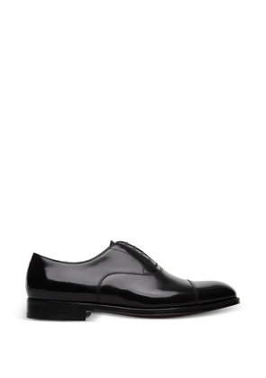 Doucal's leather oxford shoes - Black
