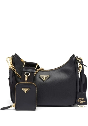 Prada Re-Edition 2005 Saffiano-leather shoulder bag - Black