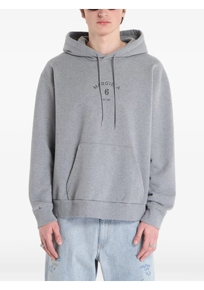MM6 Maison Margiela logo-print hoodie - Grey
