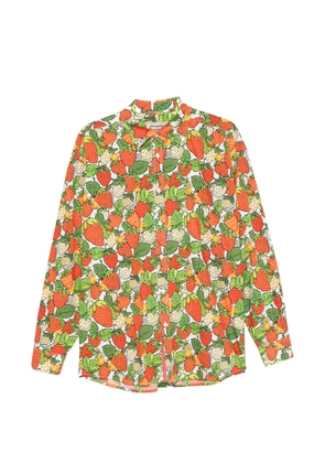 alessandro enriquez strawberry-print shirt - White