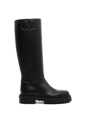 Valentino Garavani Fill Me calfskin boots 40mm - Black