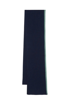 Dell'oglio cashmere ribbed knit scarf - Blue