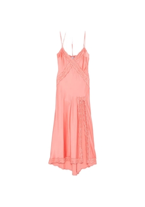 Les Filles d'Eva lace-trim side-slit maxi dress - Pink