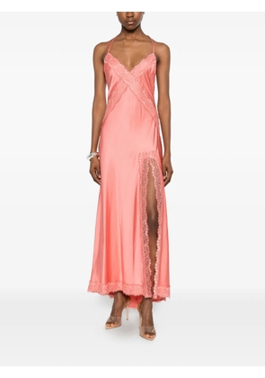 Les Filles d'Eva lace-trim side-slit maxi dress - Pink