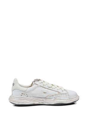 Maison MIHARA YASUHIRO Charles OG sole ripped-canvas sneakers - White
